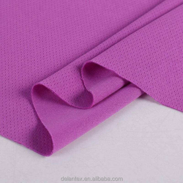100% Polyester Bird Eye Hole Mesh T Shirt Fabric for Girls for Lining Outdoor Use Diapers Free Sample
