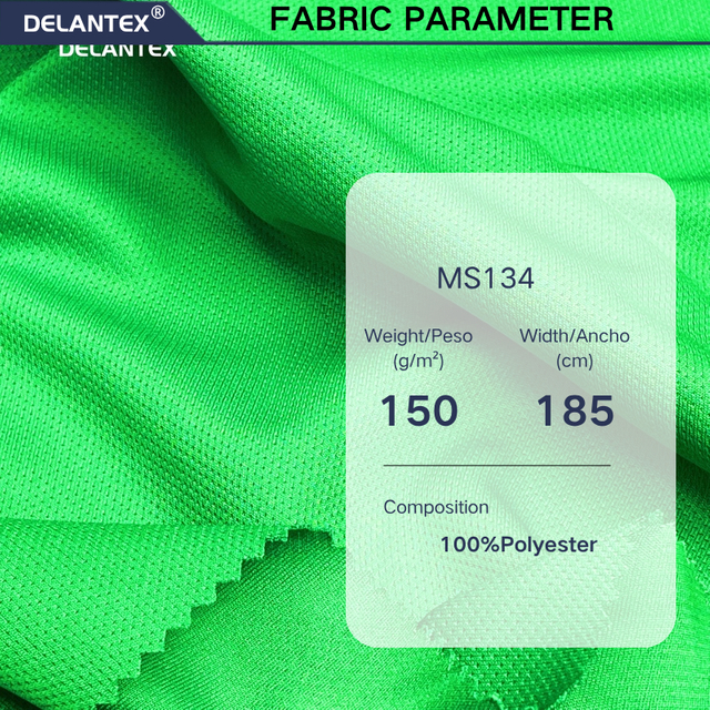 Delantex Polyester Mesh Fabric for Sublimation Football Jersey Material