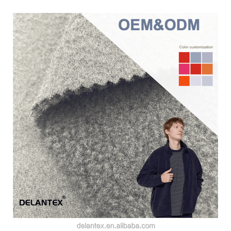 Delantex Manufacture 160CM 256GSM 100% Polyester Polar Anti Pill Fleece Fabric