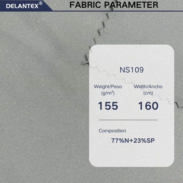 Delantex Nylon Yoga Fabric Factory Direct Sales 160cm155gsm Door Width and Weight Elastic Knitted Sportswear Fabric