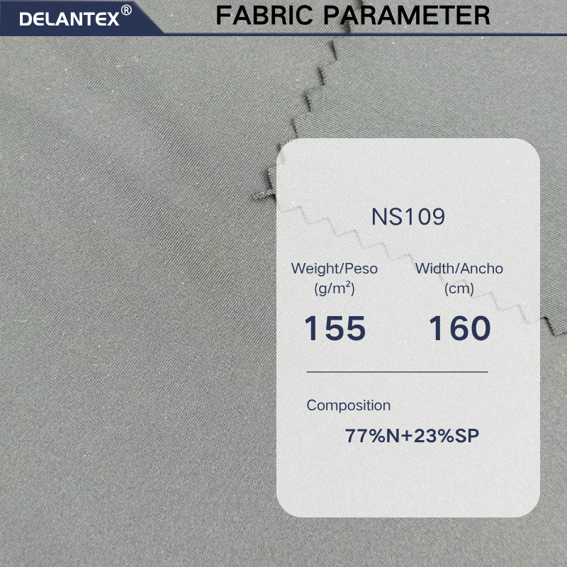 Delantex Nylon Yoga Fabric Factory Direct Sales 160cm155gsm Door Width and Weight Elastic Knitted Sportswear Fabric