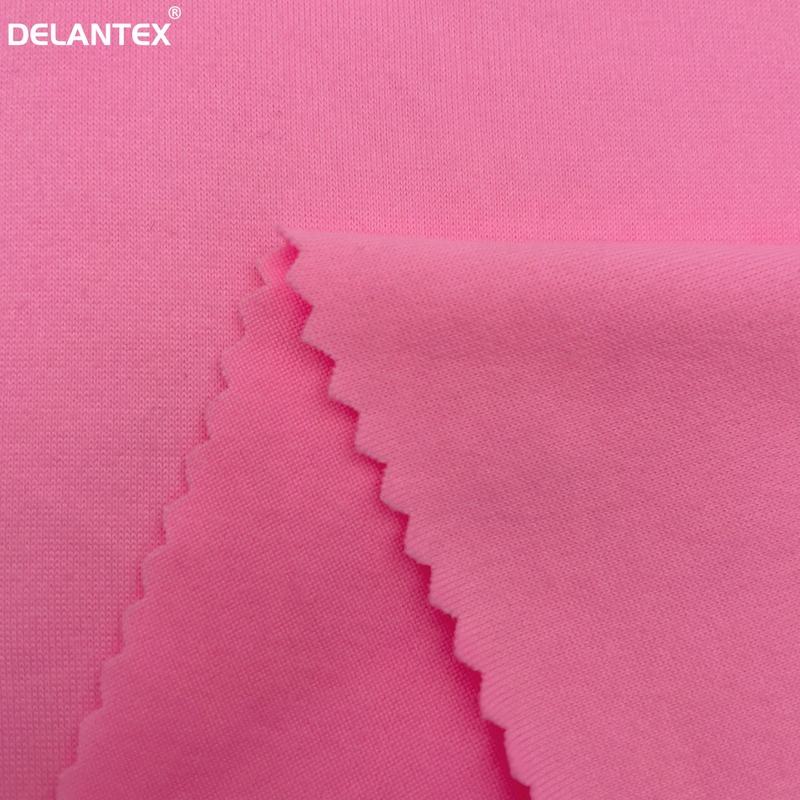 Delantex Hot Sale Double Brushed Elastic Polyester Spandex Jersey Fabric for Fashion Dress
