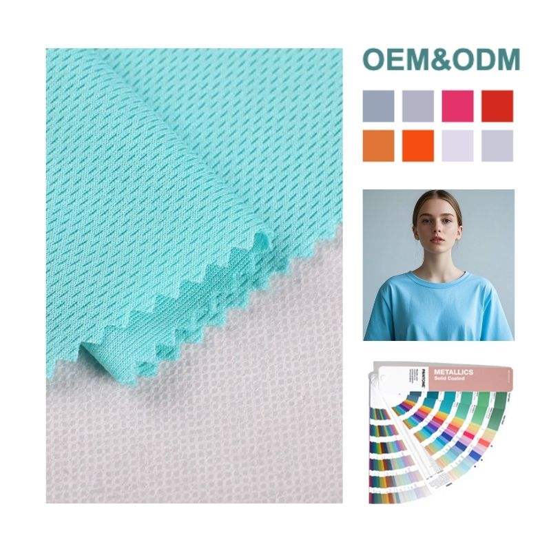Delantex Sportswear Dry Fit 100% Polyester Bird Eye Mesh Fabric for Outdoor & Garment Use for Girls Free Sample