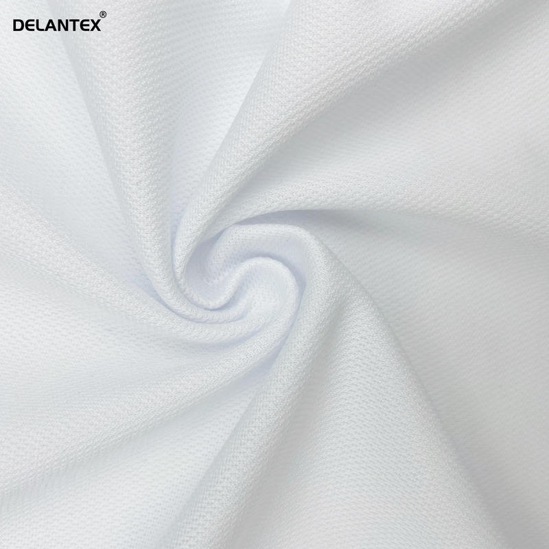 Delantex 100% Polyester 2-Way-Stretch Breathable Bird Eye Mesh Fabric for Football Garment Diapers and Outdoor Use