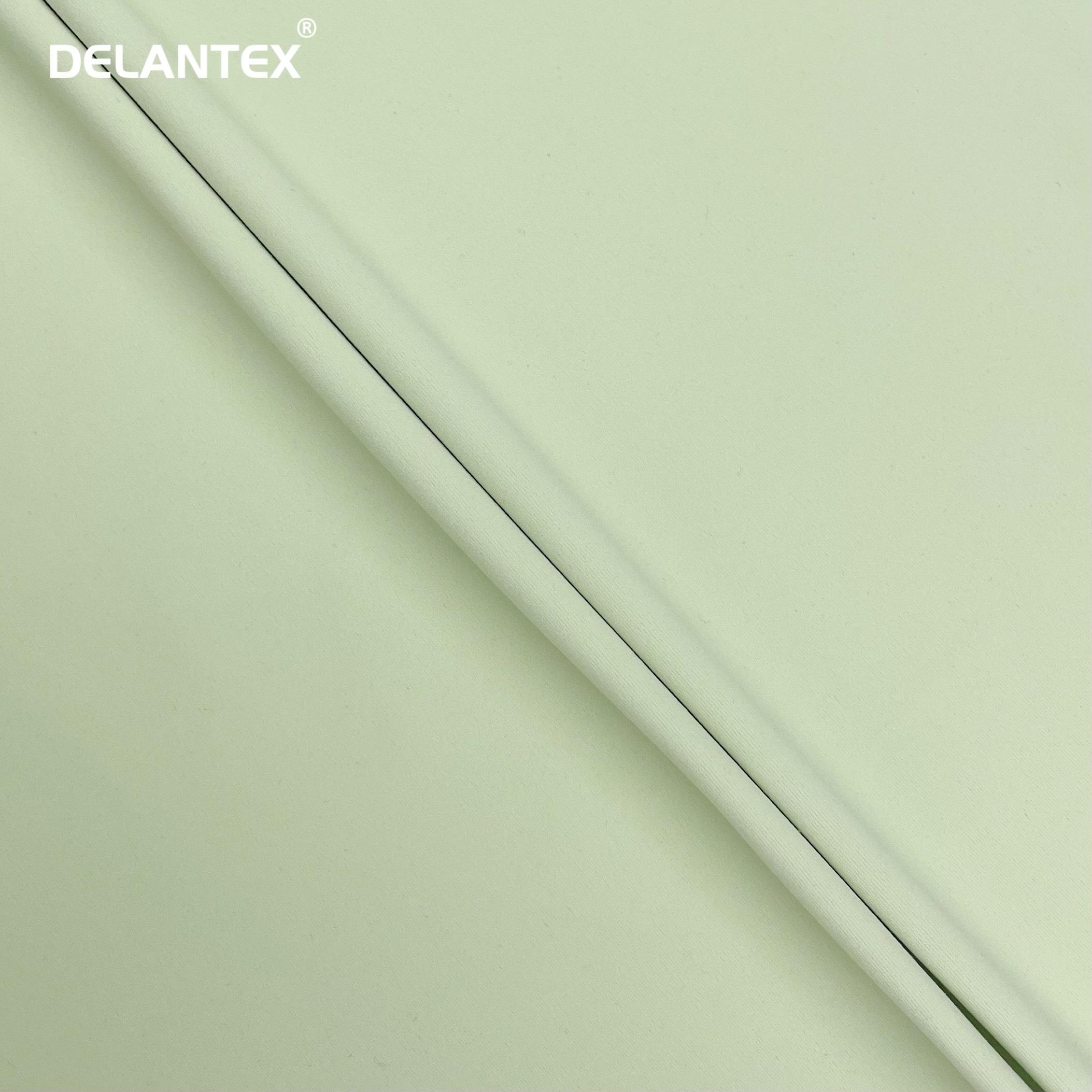 Delantex High Quality 75% Nylon 25% Spandex Brushed Interlock Fabric for Leggings Sportswear 2 Sides Brushed Fabric Free Sample