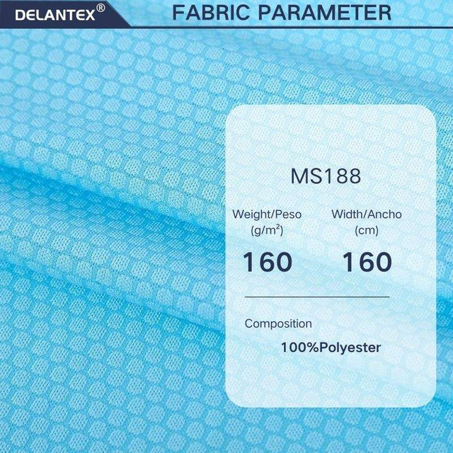Delantex High Quality Honeycomb 100 Polyester Mesh Fabric Basketball Jersey Mesh Fabric for Sport T-shirt Free Sample