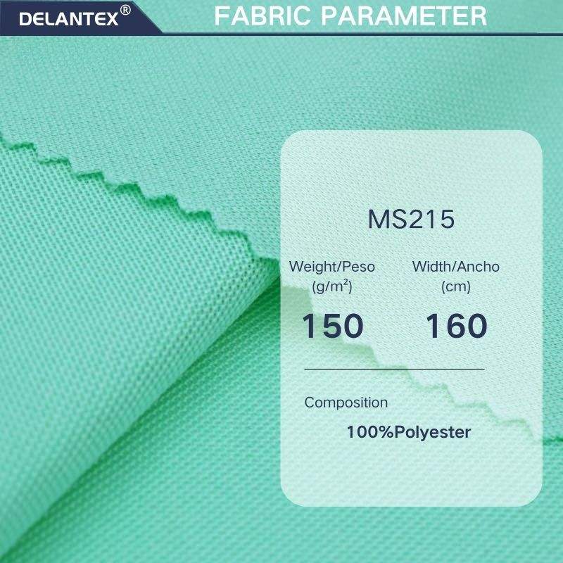 Delantex 100% Polyester Knitted Sportswear Fabric Polo Shirt Breathable Outdoor Free Sample