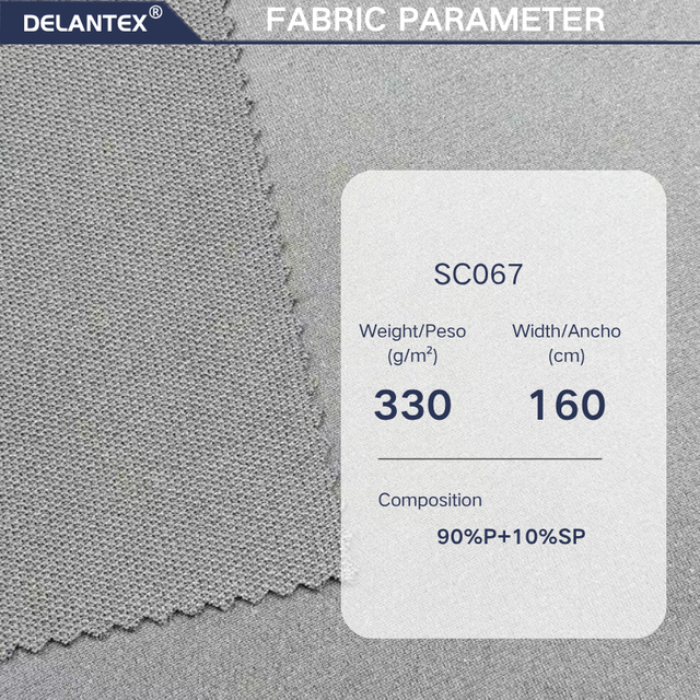Delantex 160CM 330GSM Door Width and Weight High Quality 4-sided Elastic scuba for School Uniforms and Sports Apparel