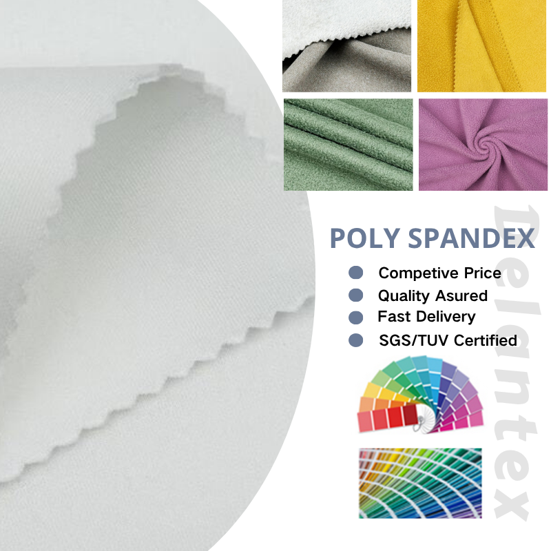 Delantex Polyester Spandex scuba 4-way Stretch Fabric, Chinese High-quality Fabric Manufacturer Can Sublimate Fabric