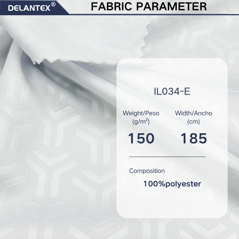 Delantex Sport Polyester Sportswear Fabric Dri Fit Swear Garments Fabrics Polyester Fabric for Sublimation Printing Mesh