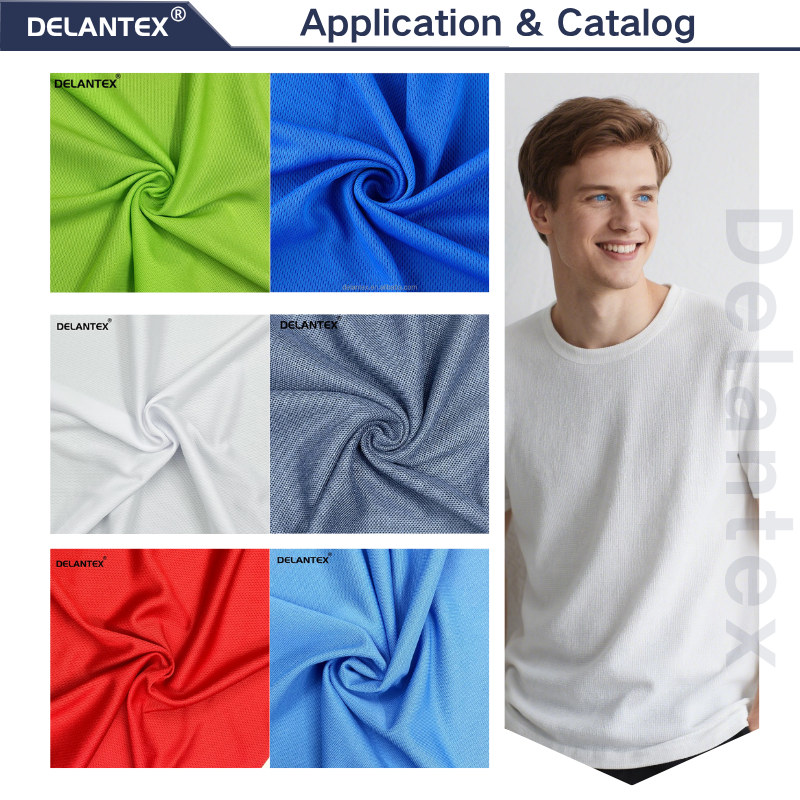 Delantex Clothing Mesh Breathable Comfortable Special Mesh Fabric Close-fitting Cloth Free Samples