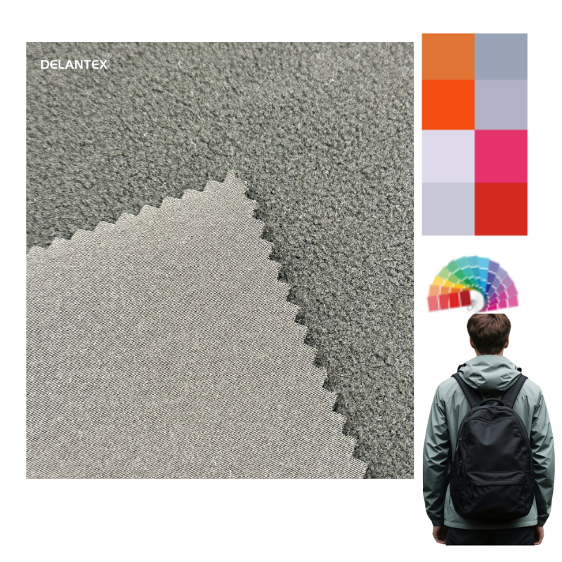 Delantex Waterproof 4 Way Stretch Thermal Bonded Fabric for Winter Uniform Waterproofc for Outdoor Sports Jacket Fabric