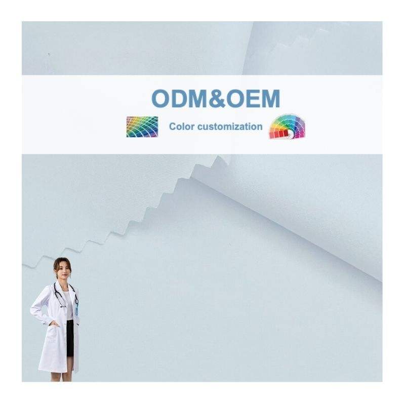 Delantex 120GSM High Elastic 94% Polyester 6% Spandex Plain for Dress Shirt Pants Free Sample