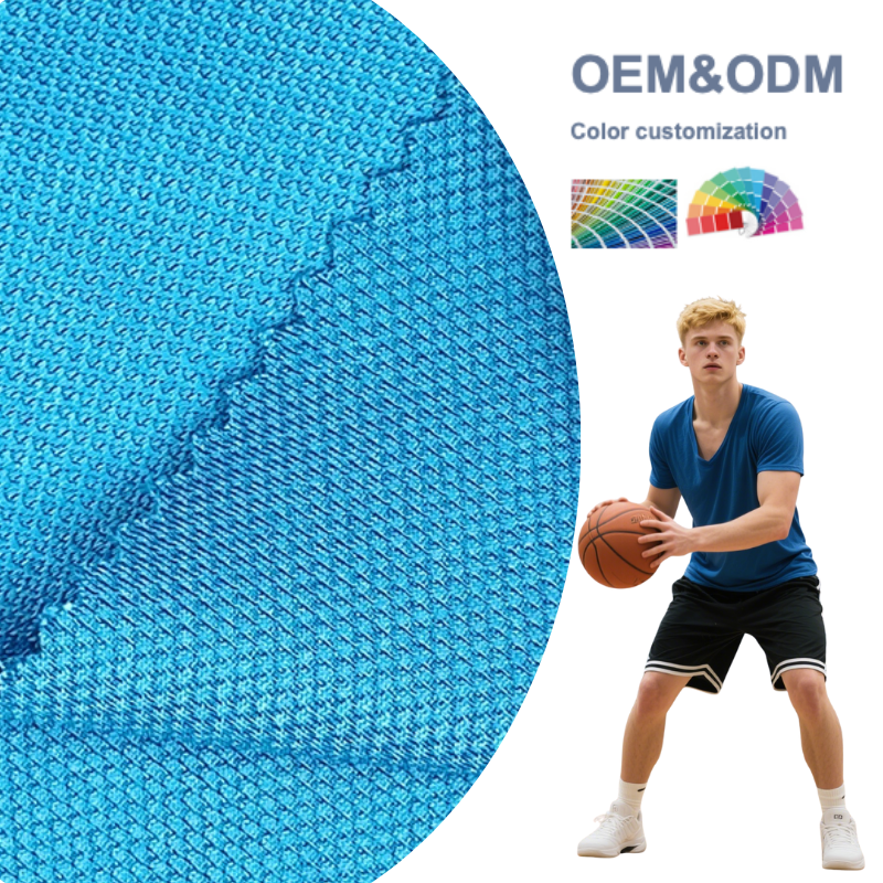 Delantex Knit Textile for Activewear Spandex Leisure Sportswear Comfortable Mesh Fabric