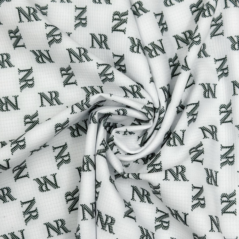 Delantex Golf polo T-shirt fabric 72%polyester 28%spandex Printed stretch fabric