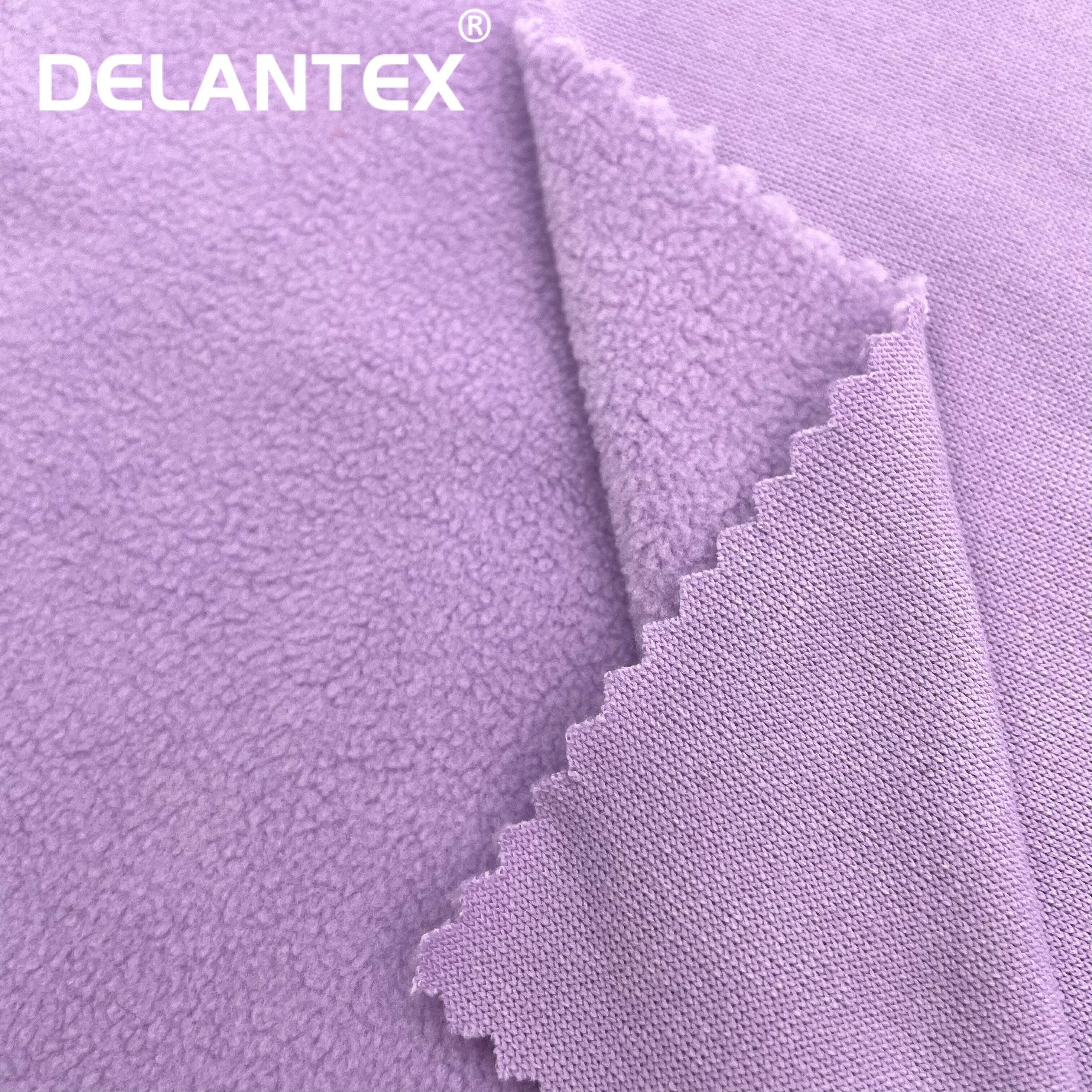 Anti-Pilling 100% Polyester DTY Micro Polar Fleece Fabric Tela for Clothing