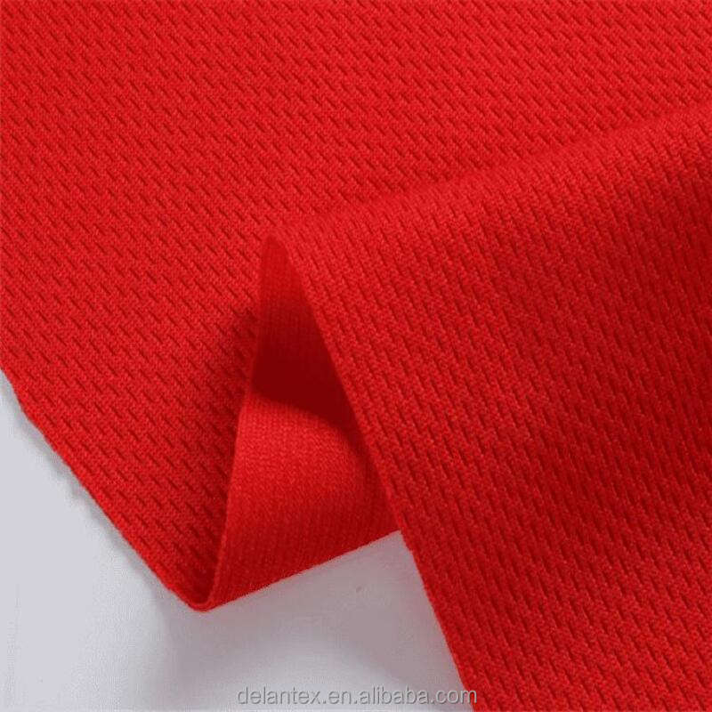 Delantex Bird Eye Bonded Interlock Fabric Polimaiky Recycled Poly Sports Jacket Fabric