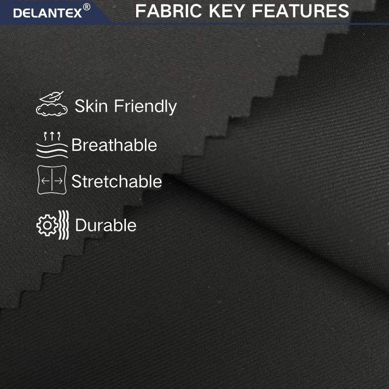 Delantex Color Customized Horizontal Strip Jacquard Polyamide Spandex Fabric for Leggings