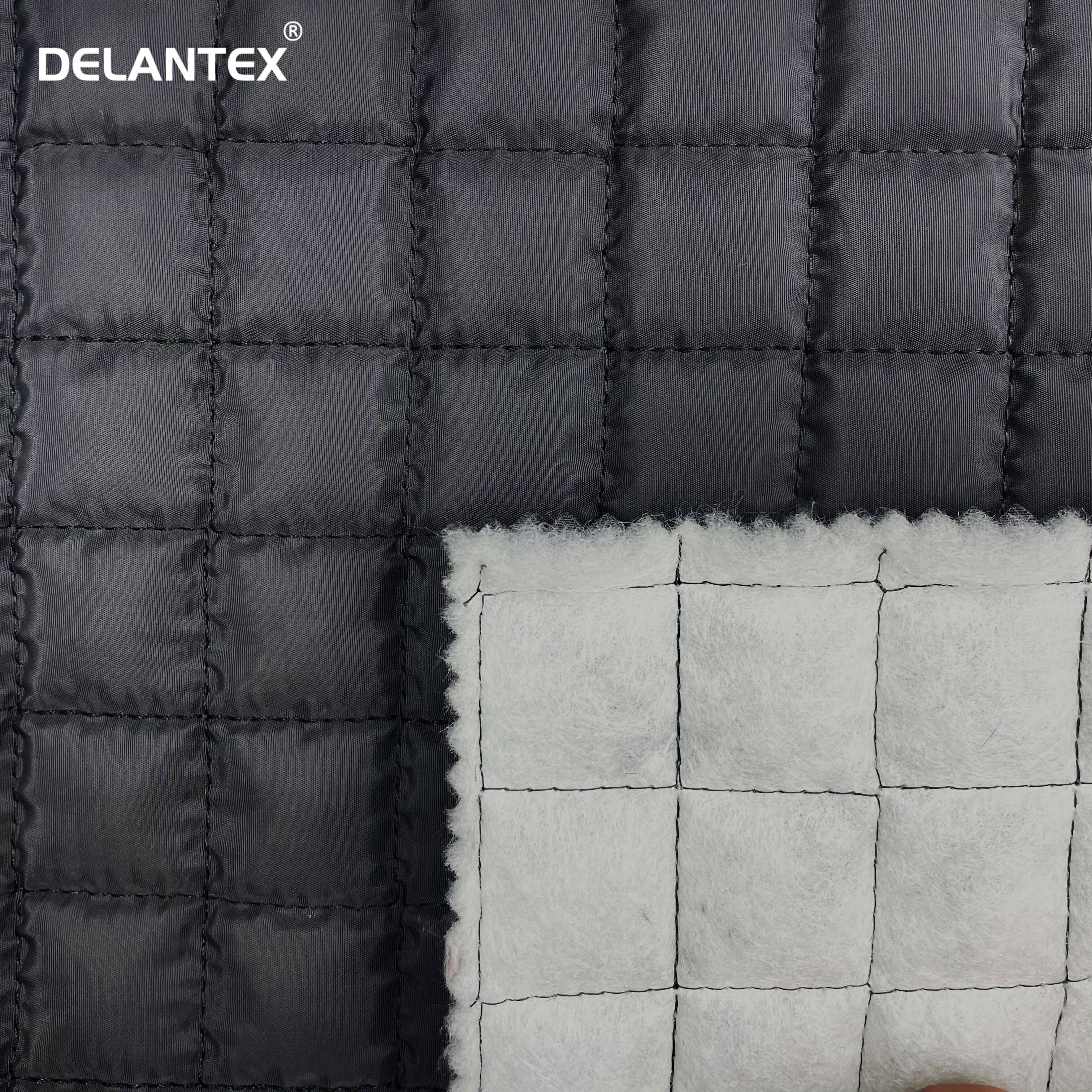 Delantex Warm Quilted Fabric 100% Polyester Pongee Quilting Fabric for Garments