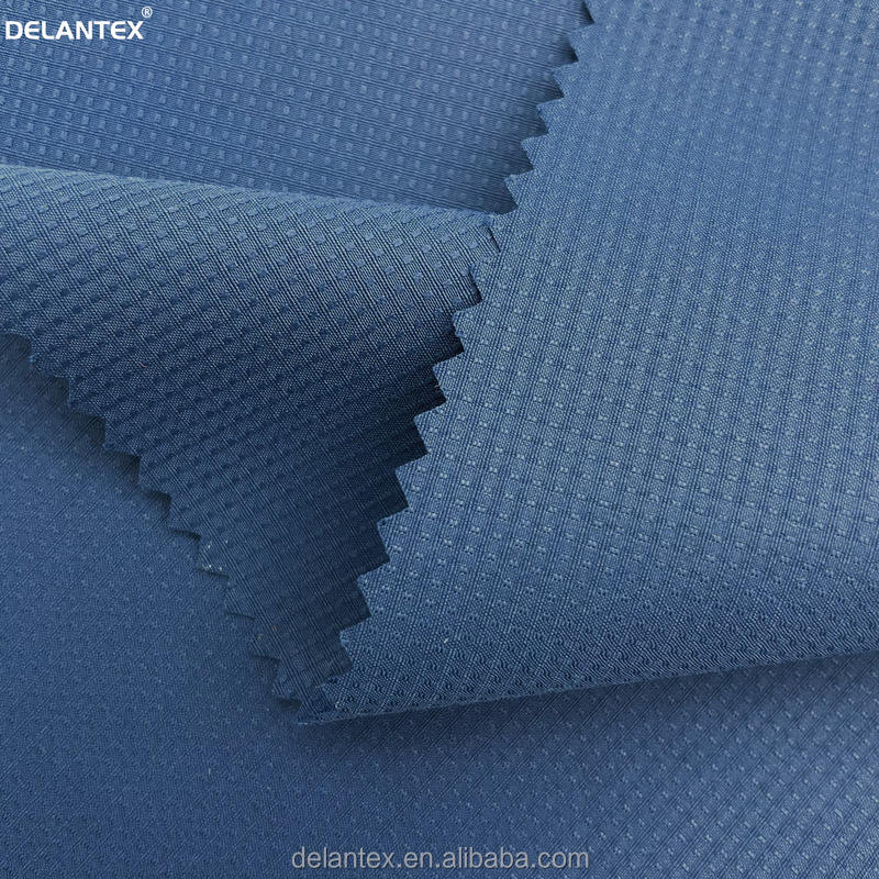 Delantex DTY 75D Extinction Double Line Grid Midpoint Water Resistant Polyester Fabric for Outdoor Clothing