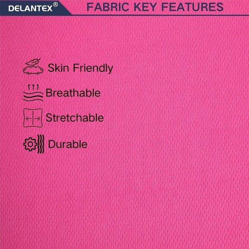 Delantex 140g 100 Polyester Dri Fit Bird Eye Mesh Quick Drying Microfiber Fabric for Activewear