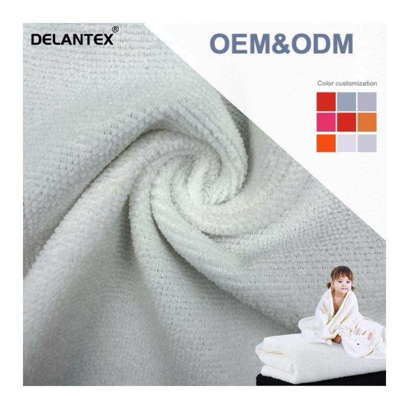 Delantex Microfiber Towel Fabric Roll Double Sides Terry Towel Fabric