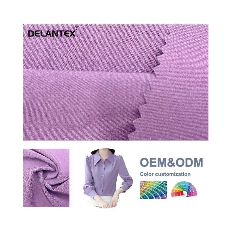 Delantex High Quality Colorful Hospital Nurse Twill Polyester Spandex Scrub Fabric for Medical Uniforms