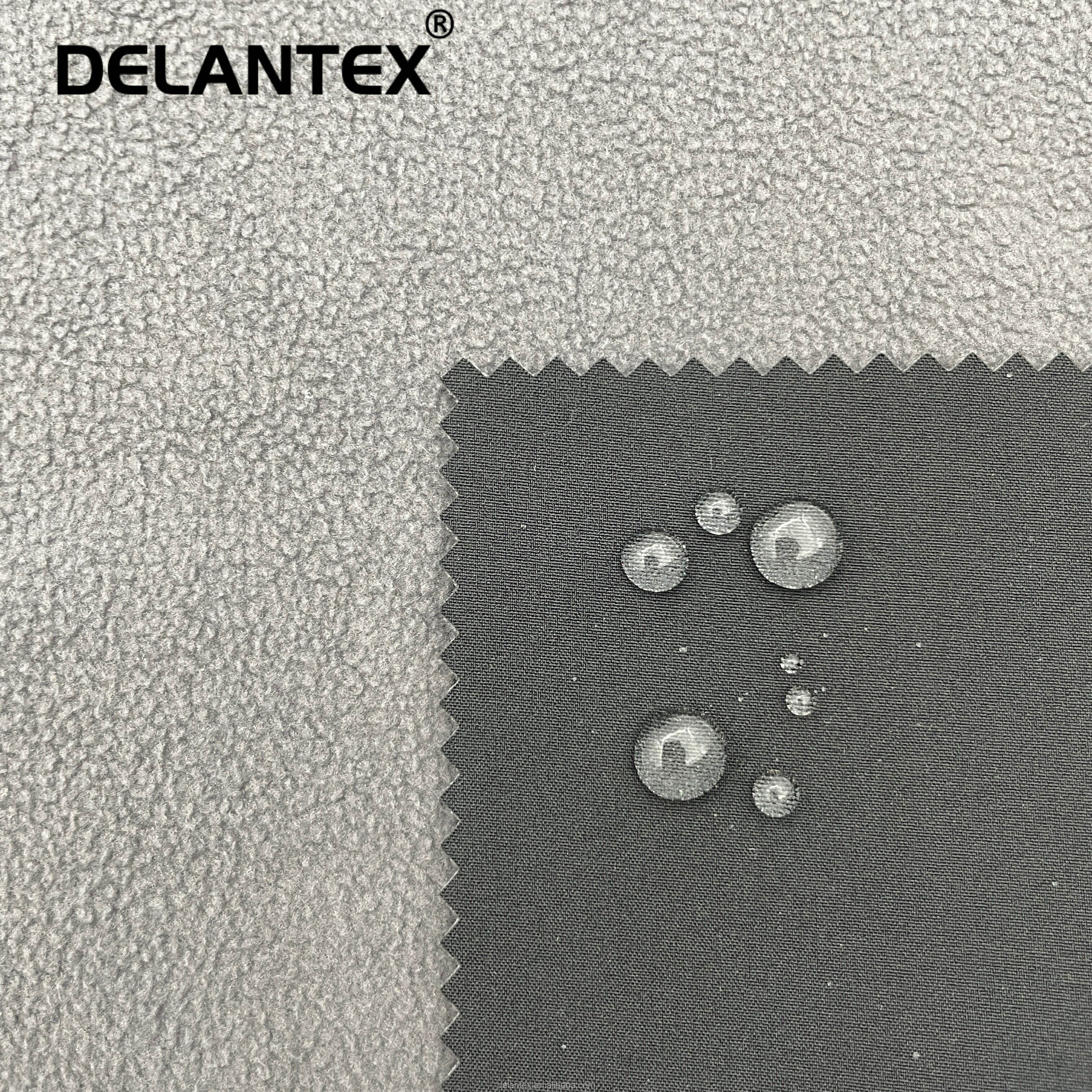 Solid Color 4 Way Stretchable Waterproof Softshell Bonded Fleece Fabric