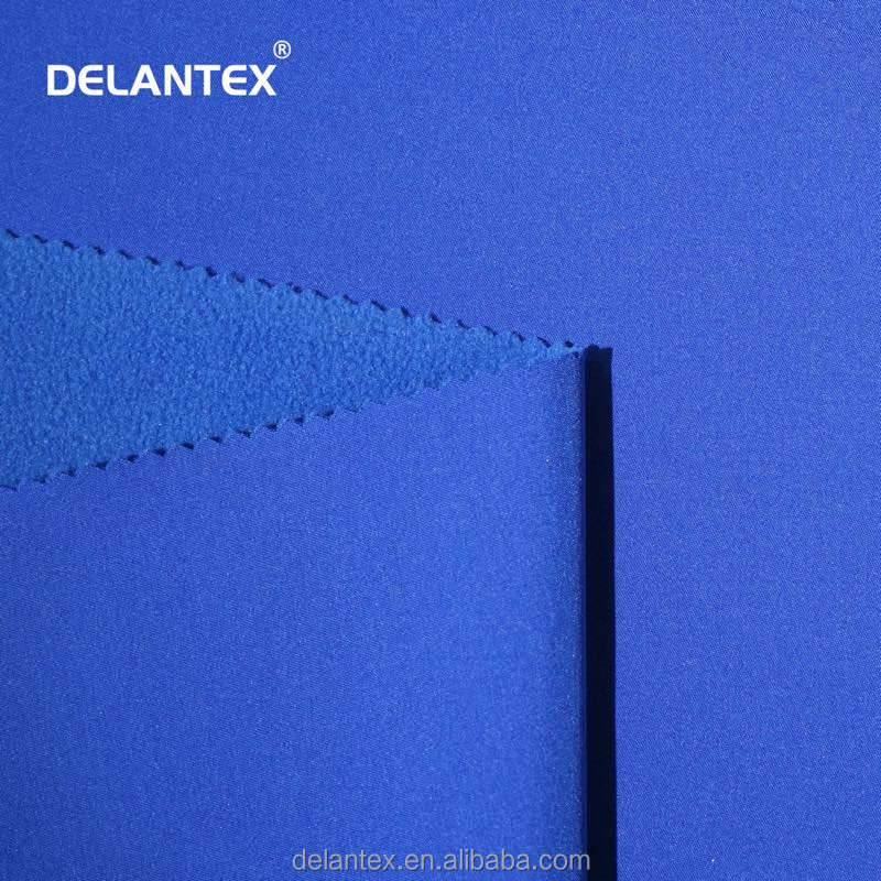 Delantex Top Sale 100% Polyester Softshell Fleece Fabric Sport Fabric Tela Softshell for Prendas Garments