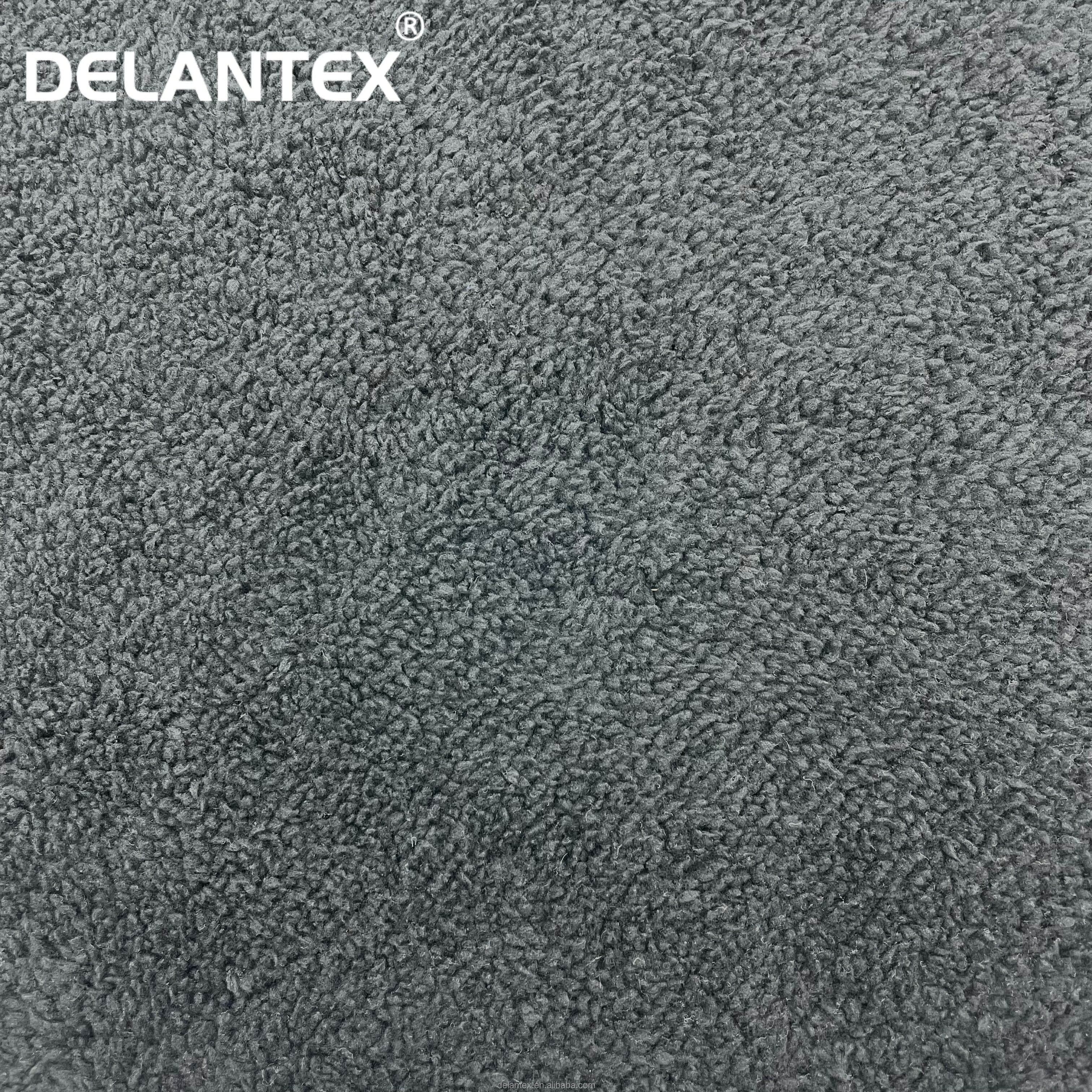 Delantex Customize Design Printed Polar Fleece Sherpa Bonded Fabric for Winter Coat Jacket