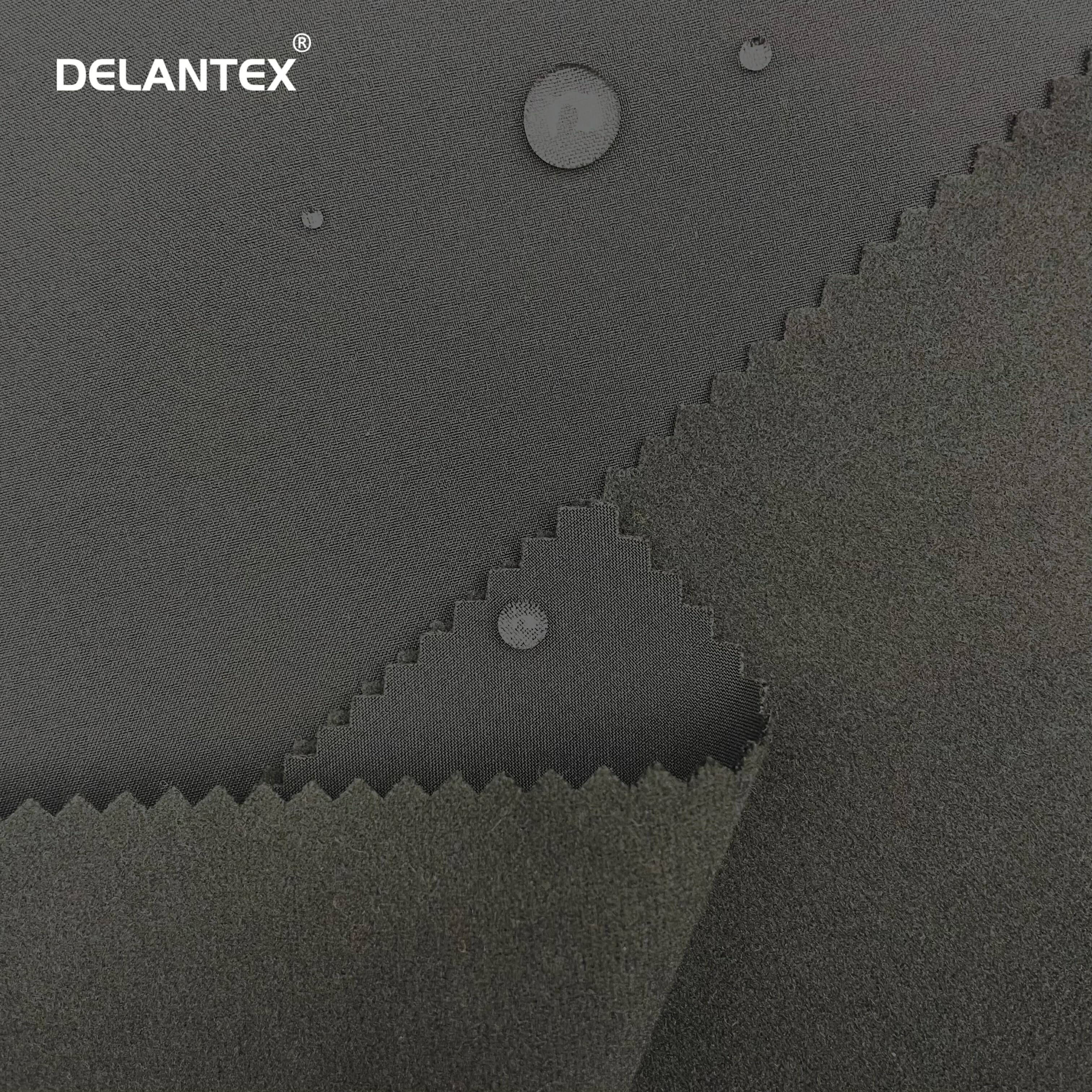 Delantex Premium Super Light Softshell Waterproof Bonded Fabric for Winter Jackets