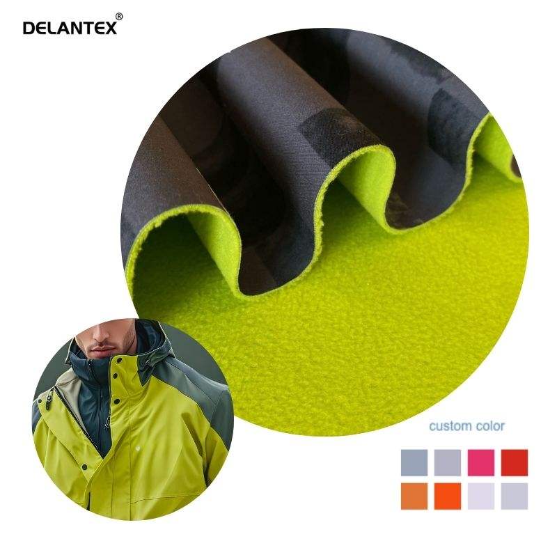 Delantex High Quality Tear-Resistant 300gsm Soft Shell Garments Fabric for Outdoor Sport