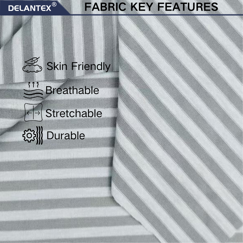 Delantex 4 Way Stretch 18%Polyester 70%nylon Elastane Fabric Polyester Spandex Knitted Fabric for Swim Clothes