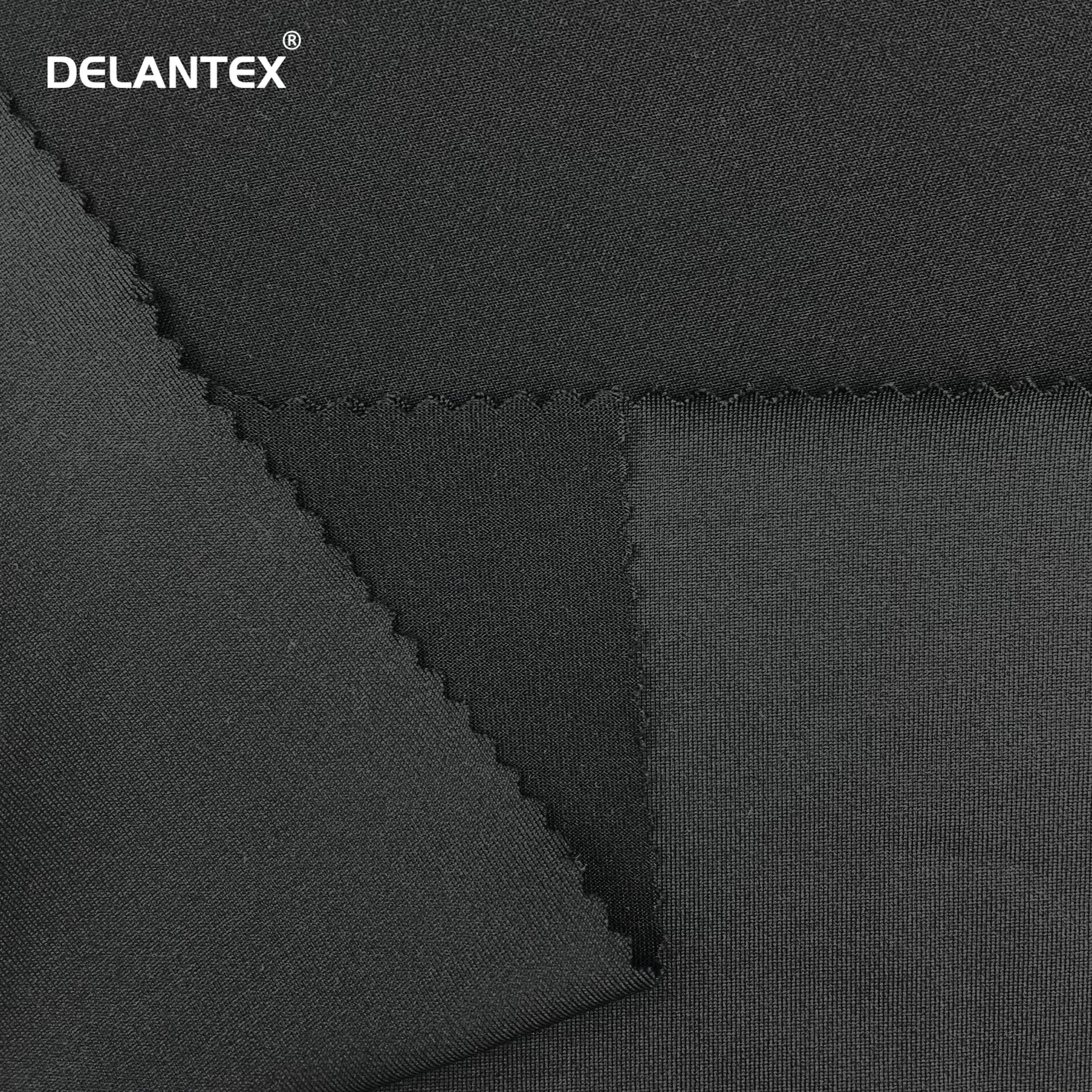 Delantex 320GSM High Weight DTY Polyester Spandex Stretchable Jersey Fabric for Activewear