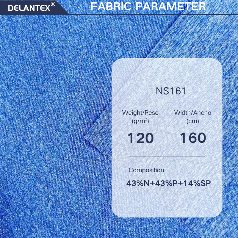 Delantex Factory Direct Sale Knitted 43%Nylon 14%Spandex 4 Way Stretch Fabric for Yoga Swim Leggings,Sport Wear