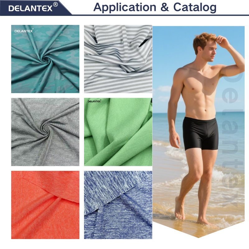 Delantex Factory Direct Sale Knitted 43%Nylon 14%Spandex 4 Way Stretch Fabric for Yoga Swim Leggings,Sport Wear