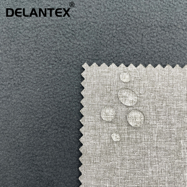 Delantex 3 Layer Breathable 4 Way Stretch Soft Shell Fleece Fabric 100% Polyester Anti-Static for Girls' Outdoor Sportswear