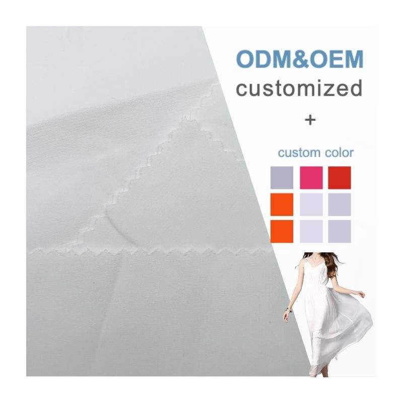 Delantex Wholesale Satin Crepe Chiffon Fabric Chiffon Silk Fabrics for Blouses