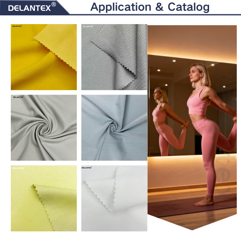 Delantex Professional Manufacturer of pink Chinese Made Yoga Fabric 150cm 200gsm