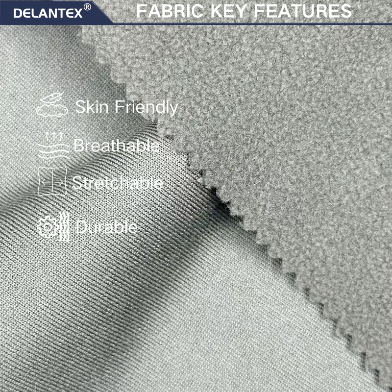 Delantex DTY Single Sided Bristles 100%polyester Fabric