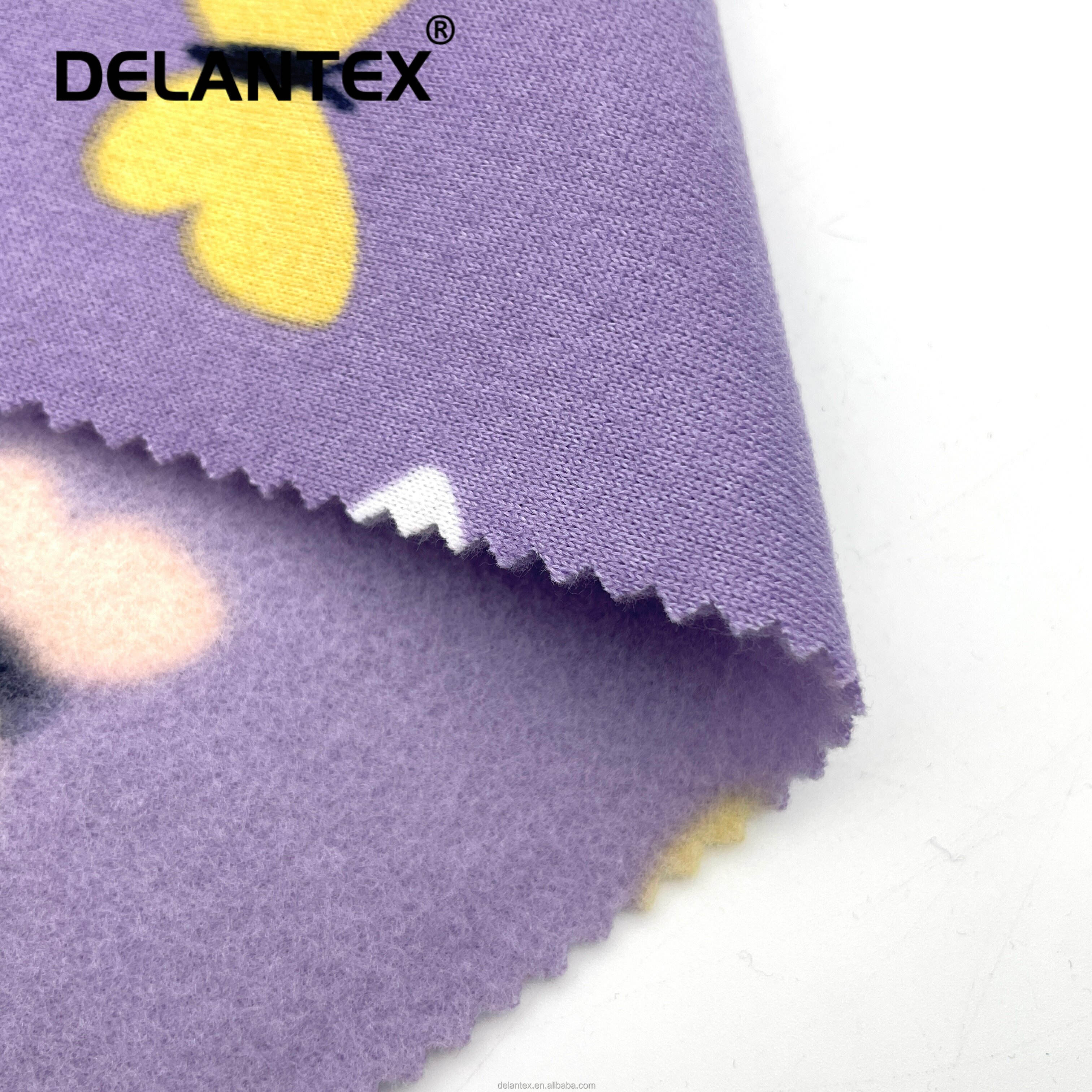 Delantex 150D/96F FDY Digital Printing Polar Unique Fleece Fabric by the Metre
