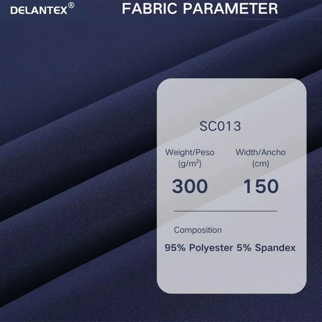 Delantex TEXTILE Fabric POLYESTER 5%SPANDEX SCUBA CREPE KNITTED FABRIC