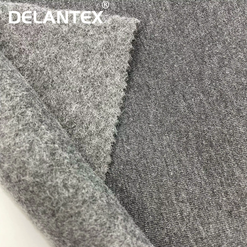Delantex High Performance 240GSM for Hoodie Garment Felpa China Single Sided Brushed Fabric