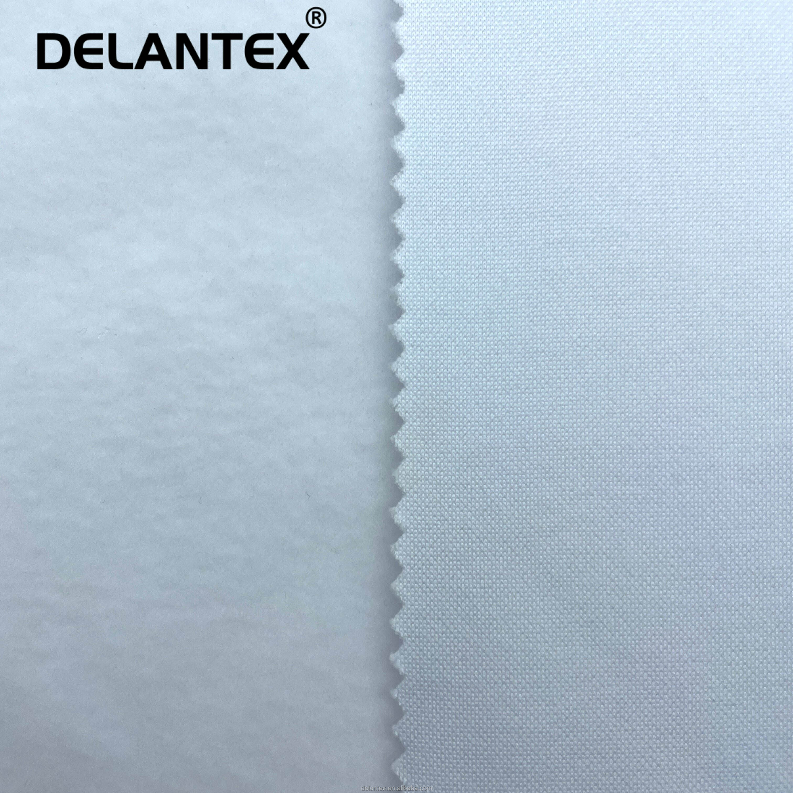 Delantex Single Side Brushed One Sided Plaid Polar Fleece Fabric for Sale