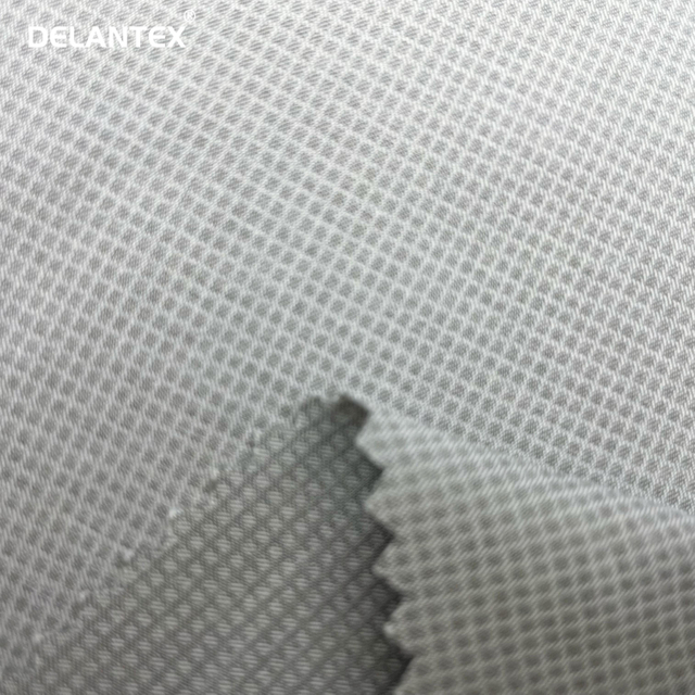 Delantex Good Price Light Weight Soft Woven 100%Polyester Roman Grid Fabric for Uniform