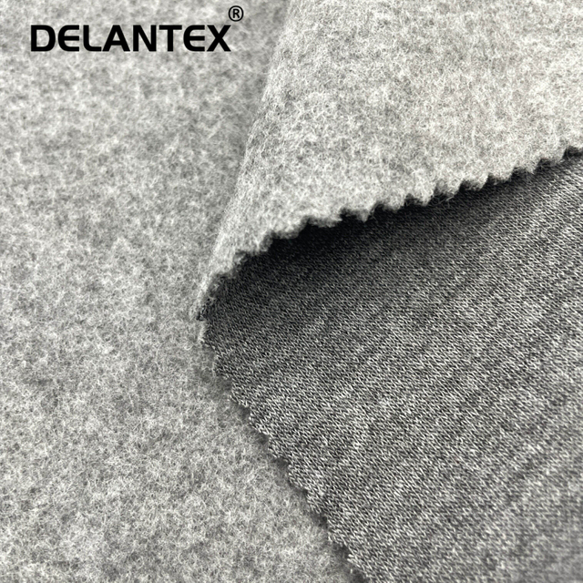 Customized Colors 100D/48F DTY 30S Spun Polyester Brushed French Terry Fleece Fabric for Hoodie