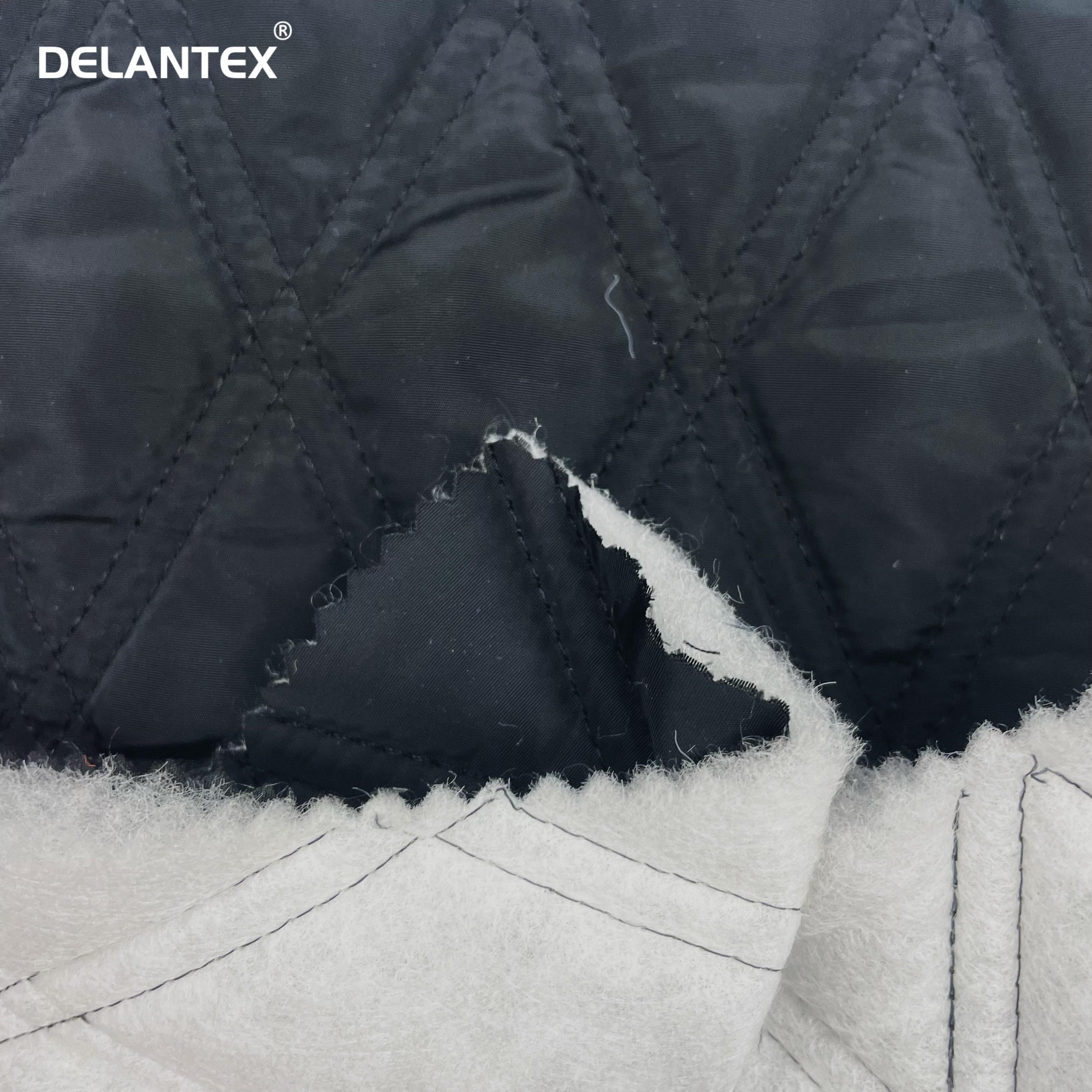 Delantex Good Price and Good Selling 100 Polyester 2 Layers Quilting Fabric for Down Jacket