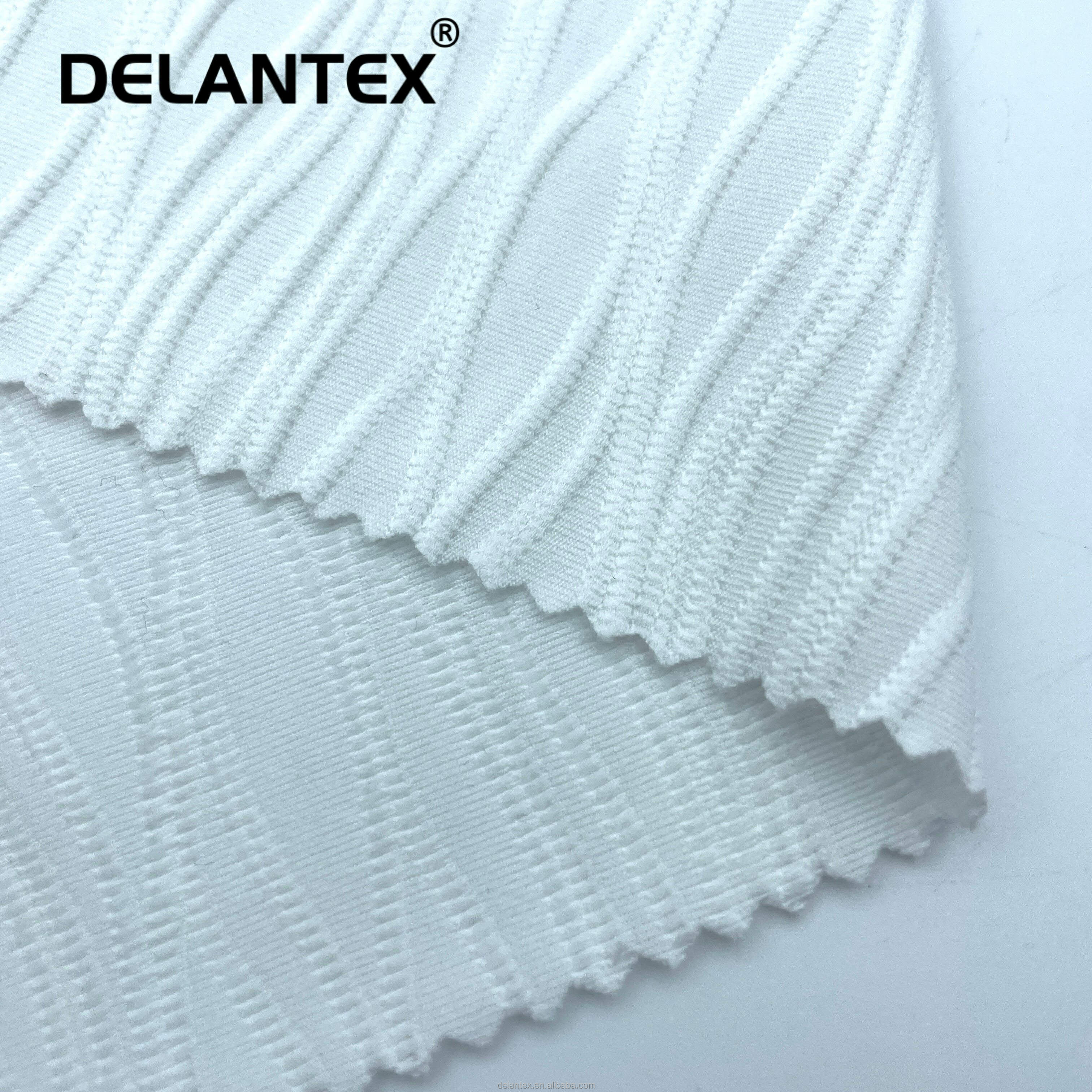 Delantex 210gsm 170cm High Quality Hot Selling Women's Clothing Fabrics Knit Stretch Sports Jacquard Fabric