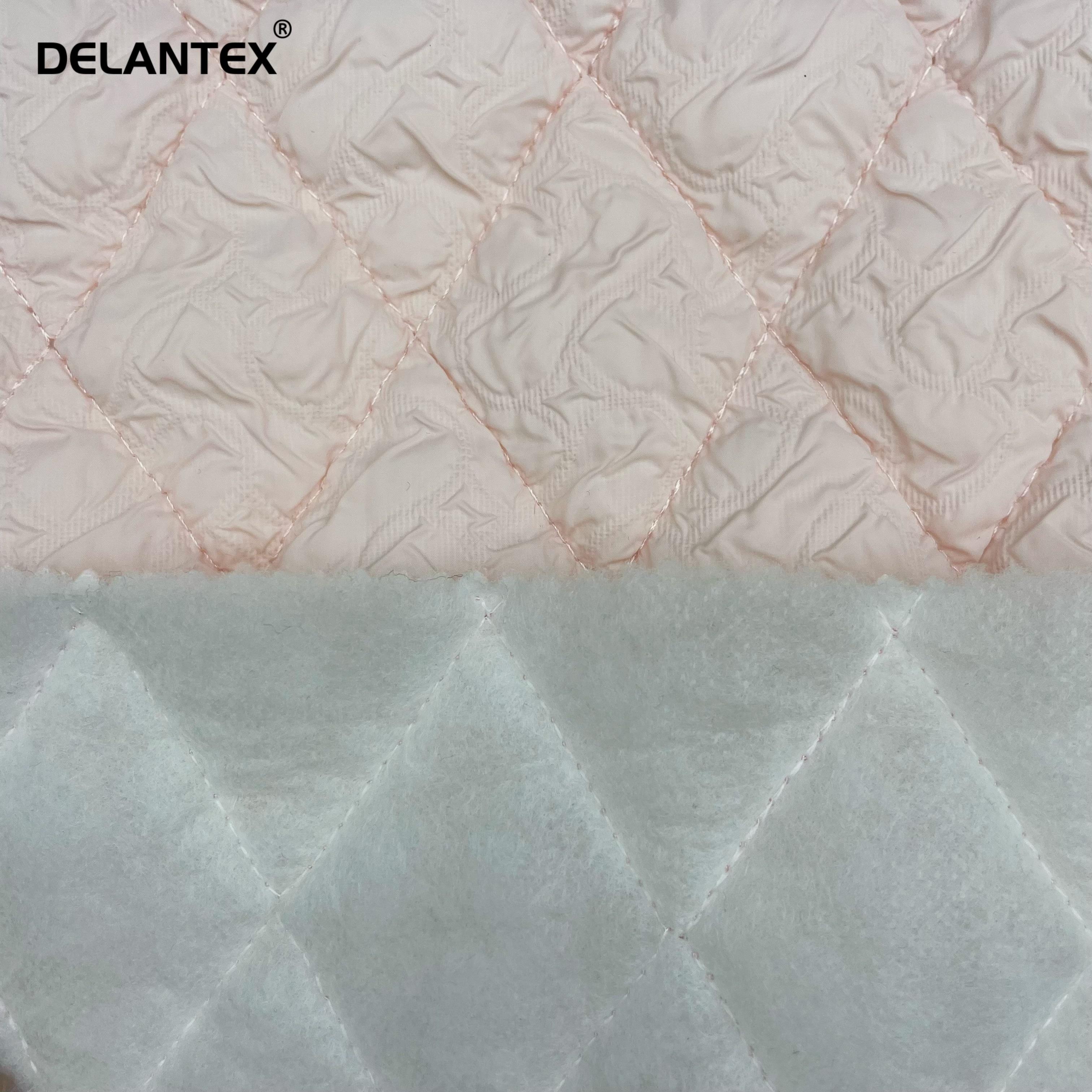Delantex Customized 20D 400T High Density Smooth FD Nylon Taffeta Proof Cired Quilting Fabric for Jacket
