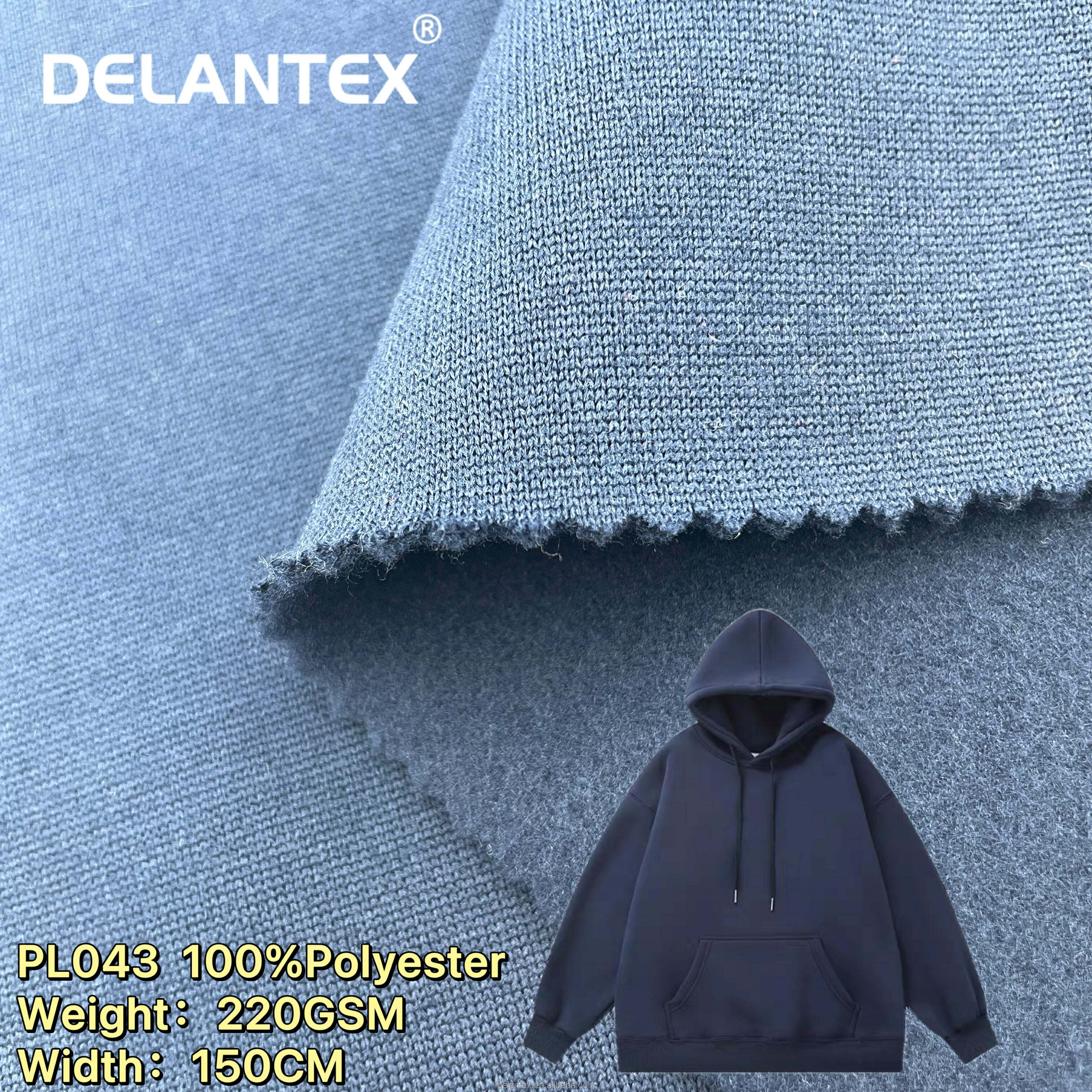 Delantex Polyester Micro Polar Fleece DTY 150D/144f One Side Brush Fabric